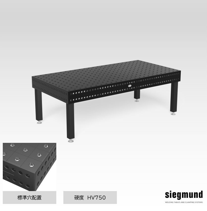 ３D溶接定盤　φ２８タイプ　サイズ2400x1200x200　レトロタイプ