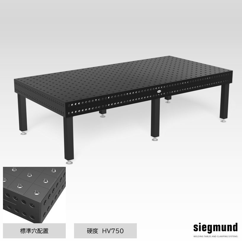 ３D溶接定盤　φ２８タイプ　サイズ3000x1500x200　レトロタイプ